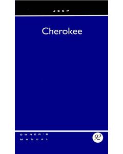 OWNERS MANUAL 1992 CHEROKEE