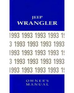 OWNERS MANUAL 1993 WRANGLER