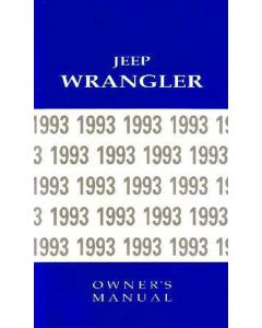 OWNERS MANUAL 1993 WRANGLER