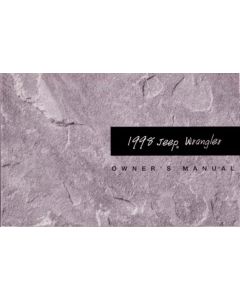 OWNERS MANUAL 1998 WRANGLER