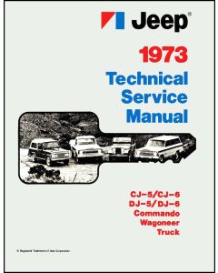 1973 TECH SERVICE MANUAL ALL JEEPS