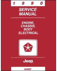 1990 TECH SERVICE MANUAL ALL JEEPS