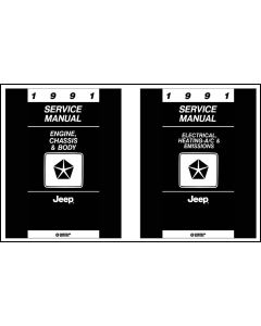 1991 TECH SERVICE MANUAL ALL JEEPS