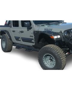 Black Horse Offroad IM-JEGL Impact Heavy Duty Drop Side Steps in Black  for 20-22 Jeep Gladiator JT