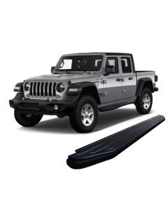 Black Horse Offroad PR-J479BK Peerless Running Boards in Black  for 20-21 Jeep Gladiator JT