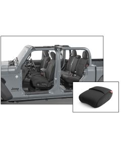 Jeep Seat Covers Rear Split Bench NO ARMREST 2019+ GLADIATOR (4 DOOR) Baseline Performance Black Bartact