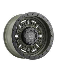 BLK RHNO ABRAMS OLIVE 17X9.5 5X5 4.54BS