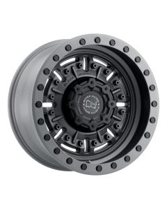 BLK RHNO ABRAMS GUN 18X9.5 5X5 4.54BS