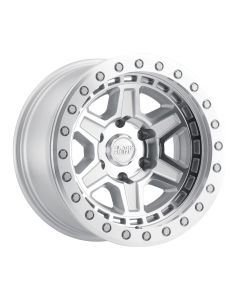 BLK RHNO RENO BL SIL 17X8.5 5X5 3.25BS