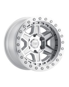 BLK RHNO RENO BL SIL 17X8.5 5X5 3.25BS