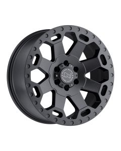 BLK RHNO WARLORD GUN 18X8 5X4.5 5.9BS