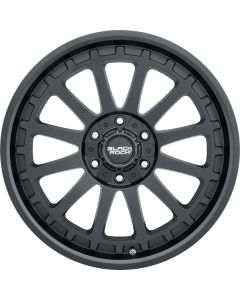 Black Rock  Series 940 Alloy Wheel in Satin Black for 07-26 Jeep Wrangler JK, JL & Gladiator JT