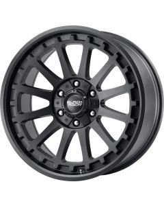 Black Rock  Series 940 Alloy Wheel in Satin Black for 07-26 Jeep Wrangler JK, JL & Gladiator JT