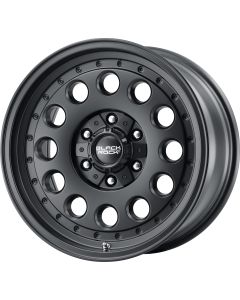 Black Rock  Series 960 Alloy Wheel in Satin Black for 07-26 Jeep Wrangler JK, JL & Gladiator JT