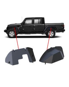Black Horse Offroad INFR20G Front & Rear Inner Fender Flare Liners for 20-22 Jeep Gladiator JT