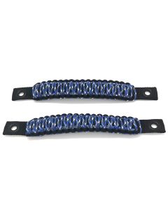 Jeep Wrangler Grab Handles Paracord JK Sound Bar Rear Side Pair Black/Blue Camo Bartact