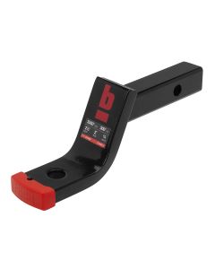 1 1/4"x2 1/2" Drop, 3/4" Ball, Black Powdercoat