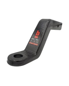 2"x6" Drop, 1 1/4" Ball, Black Powdercoat