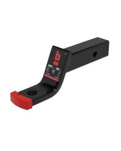 2"x3"Drop, 1" Ball, Black Powdercoat