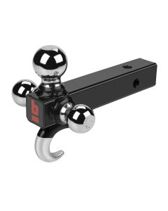 Brok 32968 Tri-Ball Ball Mount with 2" Shank & Hook