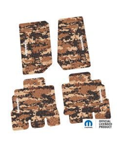 07-13 Jeep JKU 4 Dr Front and Rear -Tire Tread/Scorched Earth Scene w/ Sahara Insert - Cyberflage w/ White Insert