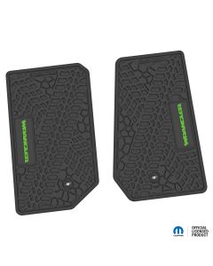 07-13 Jeep JK 2 Dr Front -Tire Tread/Scorched Earth Scene w/ Wrangler Insert - Black w/ Lime Insert