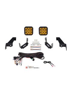 Diode Dynamics DD7291 SS5 CrossLink Bumper Pro Driving Yellow Pod Light Kit for 18-22 Jeep Wrangler JL