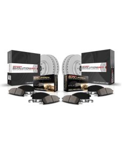PowerStop  Front & Rear Z17 Evolution Geomet Coated Brake Kit for 18-26 Jeep Wrangler JL