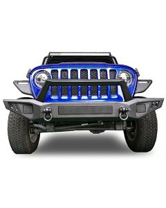 Black Horse Offroad AFB-WR20 Armour Front Bumper for 18-23 Jeep Wrangler JL & Gladiator JT