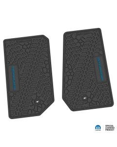 07-13 Jeep JK 2 Dr Front -Tire Tread/Scorched Earth Scene w/ Wrangler Insert - Black w/ Dark Blue Insert