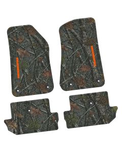 18-24 Jeep JL 2 Dr Front and RearTire Tread/Scorched Earth Scene w/ Rubicon Insert - Rugged Woods w/ Orange insert