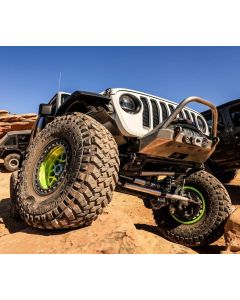 Motobilt MB1149-BB Tomahawk Frame Chop Front Bumper with Bull Bar for 07-26 Jeep Wrangler JK, JL, & Gladiator JT