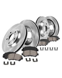 Callahan Brakes CKO115447 Front & Rear Brake Kit with Ceramic Pads for 20-23 Jeep Wrangler JL & Gladiator JT (Code BR2/BR6)