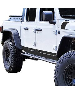 Warrior Jeep Gladiator Sideplates Black Powder Coat Steel