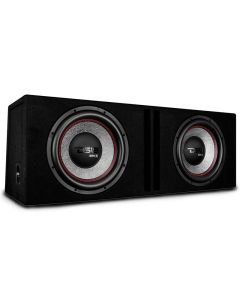 DS18 GEN-X212LD Dual 12" Loaded Subwoofer Ported Enclosure with GEN-X124D 1800 Watts Rms 