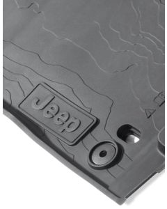 7LT59TX7AA - MOPAR FLOOR LINERS BLK LOGO JT