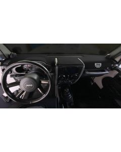 Covercraft Limited Edition Custom Dash Cover with Jeep Grill Logo - Black 2018-23 Jeep Wrangler JL/JLU and 2020-23 Jeep Gladiator JT