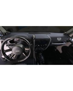 Covercraft Limited Edition Custom Dash Cover with Jeep Grill Logo - Smoke 2018-23 Jeep Wrangler JL/JLU and 2020-23 Jeep Gladiator JT