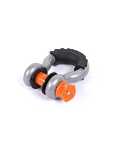 Crawltek Revolution CWLTW08101 3/4" D-Ring Shackle in Silver with Orange Pin & Black Isolator