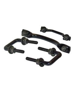 Crown Automotive RT34019 Windshield Hold-Down Set in Stainless Steel for 55-95 Jeep CJ & Wrangler YJ