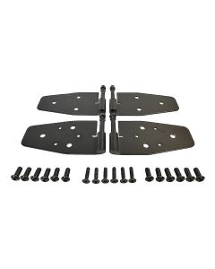 Crown Automotive RT34094 Black Stainless Steel Door Hinge Set for 88-06 Jeep Wrangler YJ, TJ & Unlimited