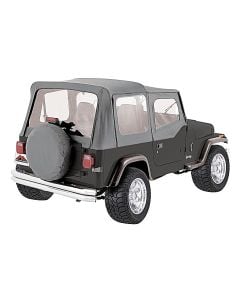 Crown Automotive  Complete Soft Top with Clear Windows for 87-95 Jeep Wrangler YJ