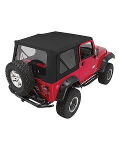 Crown Automotive  Complete Soft Top with Clear Windows for 97-06 Jeep Wrangler TJ