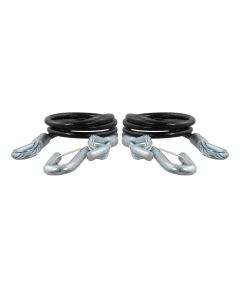CURT 80151 44-1/2" Safety Cables with Snap Hooks - 5000 lbs 