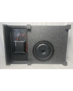 Quadratec  Custom Rear Subwoofer Kit with 12" Kicker CompRT Subwoofer for 04-06 Jeep Wrangler TJ Unlimited