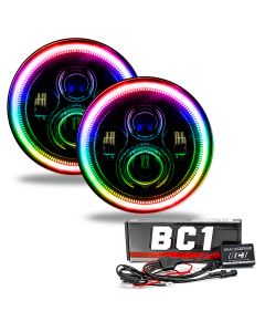 ORL LED HDLGHT W/CLRSHFT BC1 HALO JK TJ