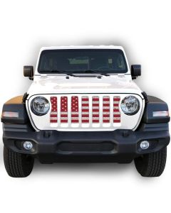 UTS JL DIST WHITE/RED GRILLE INSERT