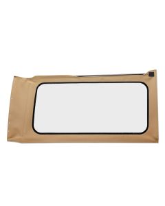 OE JL Replacement Windows - Jeep 2018-23 Wrangler JL (Quarter Right Hand; 2-Door; Tan Twill; Clear)