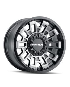 MAYHEM CORTEX 8113 MATTE BLACK W/MACHINED DART TINT 20X9 5-127/5-139.7 0MM 87.1MM