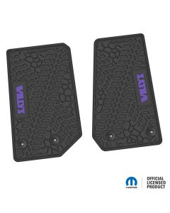 14-18 Jeep JK 2 Dr Front -Tire Tread/Scorched Earth Scene w/ Willys Insert - Black w/ Purple Insert